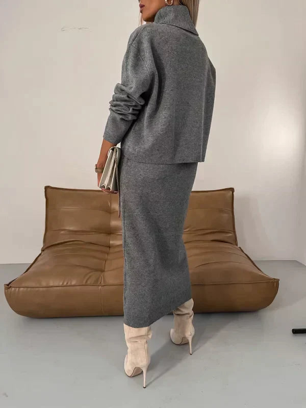 Amélie & Rose™ | Matching Dress and Turtleneck Set