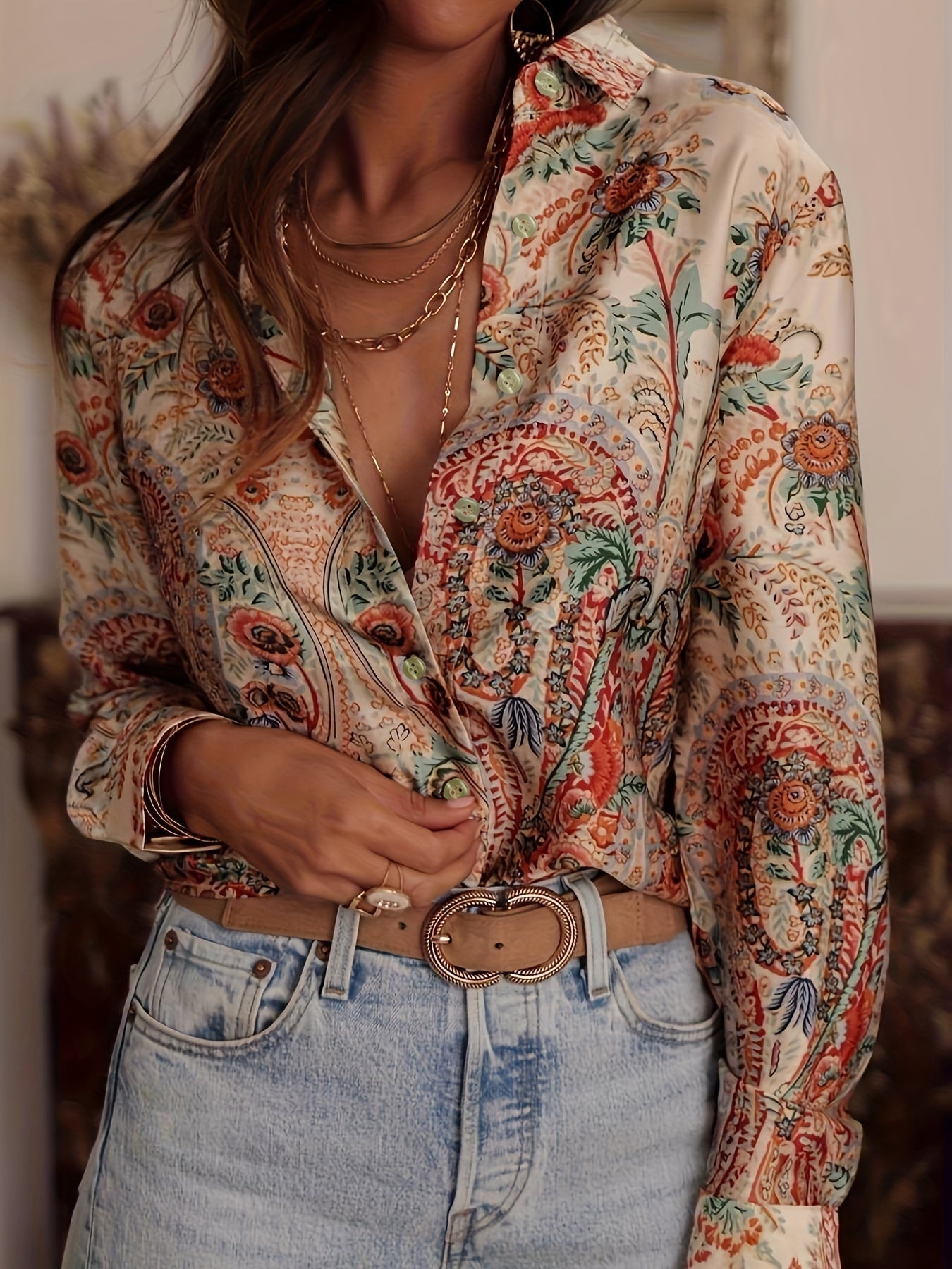 Amélie & Rose™ | Floral Print Blouse