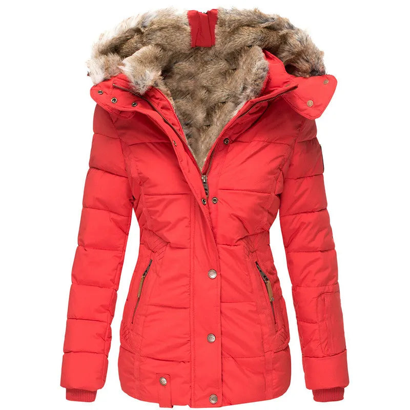 Amélie & Rose™ | Comfortable Warm Winter Fur Jacket for Cold Weather