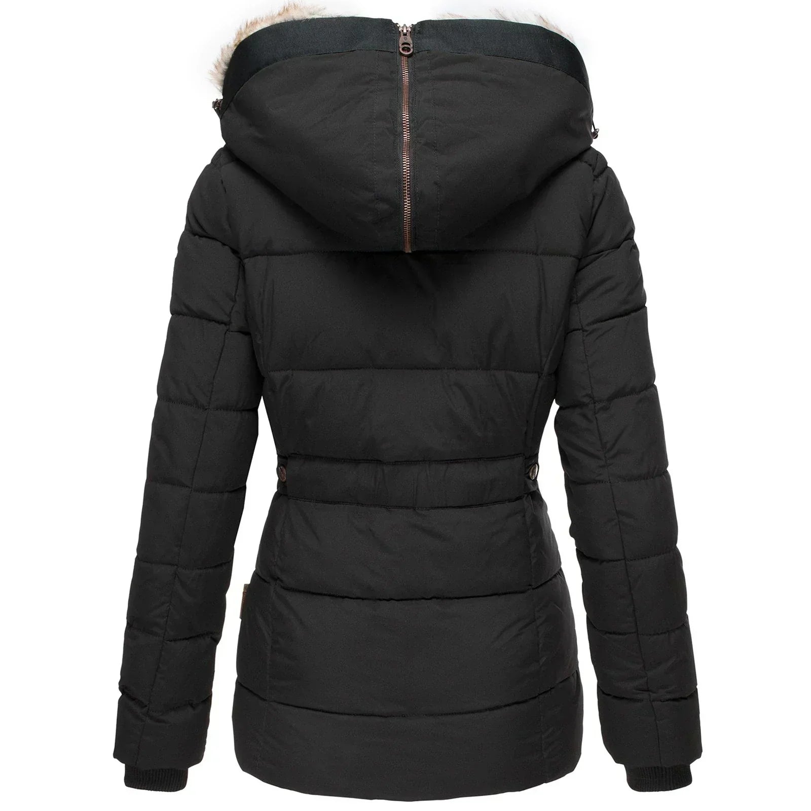 Amélie & Rose™ | Comfortable Warm Winter Fur Jacket for Cold Weather