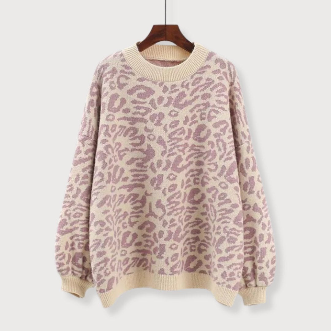 Amélie & Rose™ | Isabelle - Leopard Print Sweater