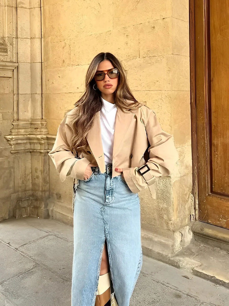 Amélie & Rose™ | Elegant Trench Coat