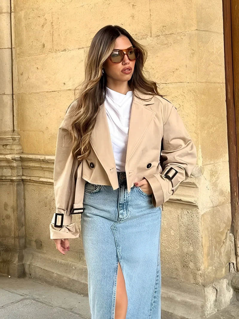 Amélie & Rose™ | Elegant Trench Coat