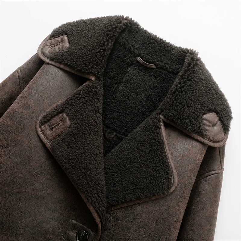 Amélie & Rose™ | Elegant Shearling Jacket