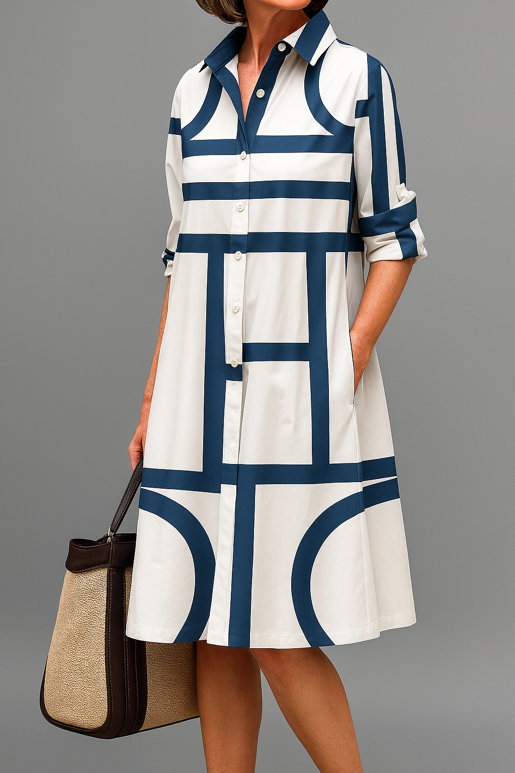 Amélie & Rose™ | The Celeste Elegant Midi Dress
