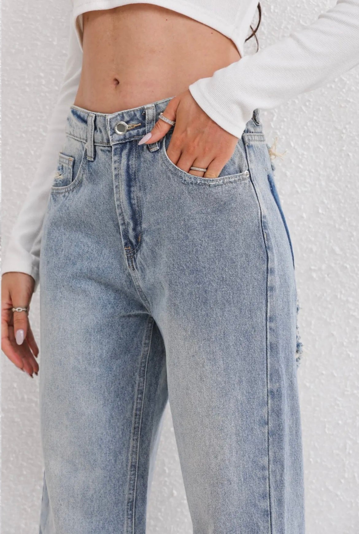Amélie & Rose™ | Nora Vintage Ripped Jeans