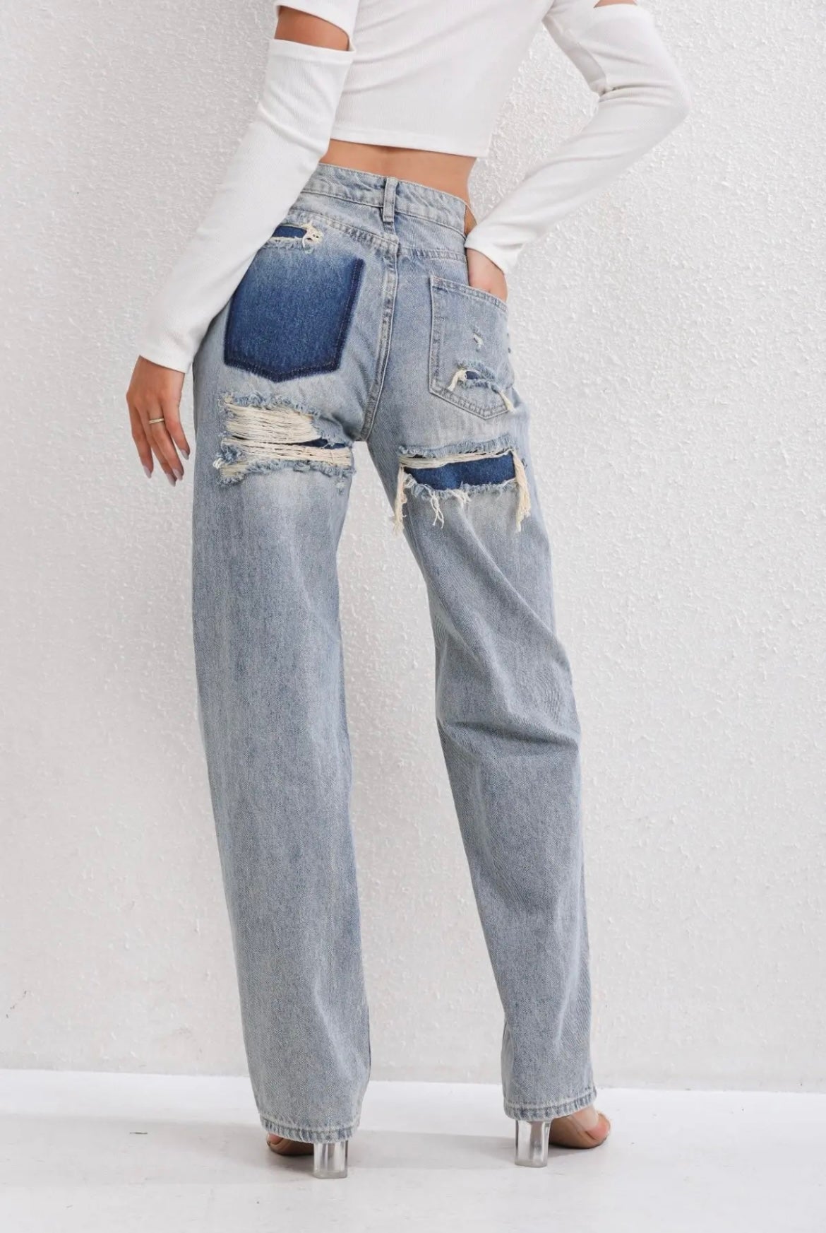 Amélie & Rose™ | Nora Vintage Ripped Jeans