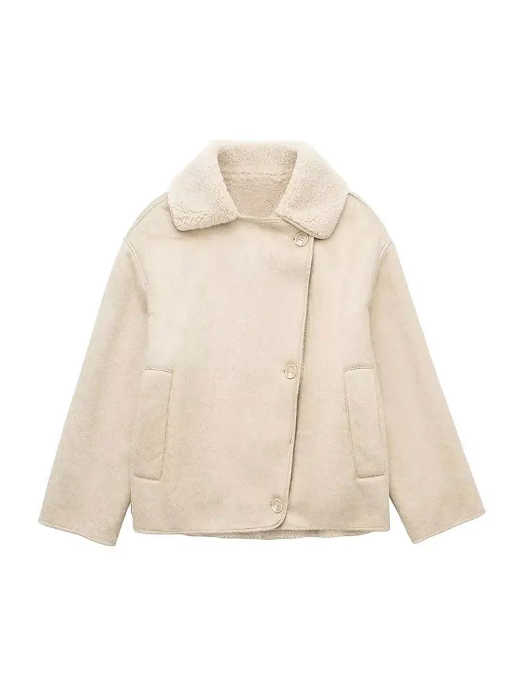 Amélie & Rose™ | Elegant Shearling Jacket